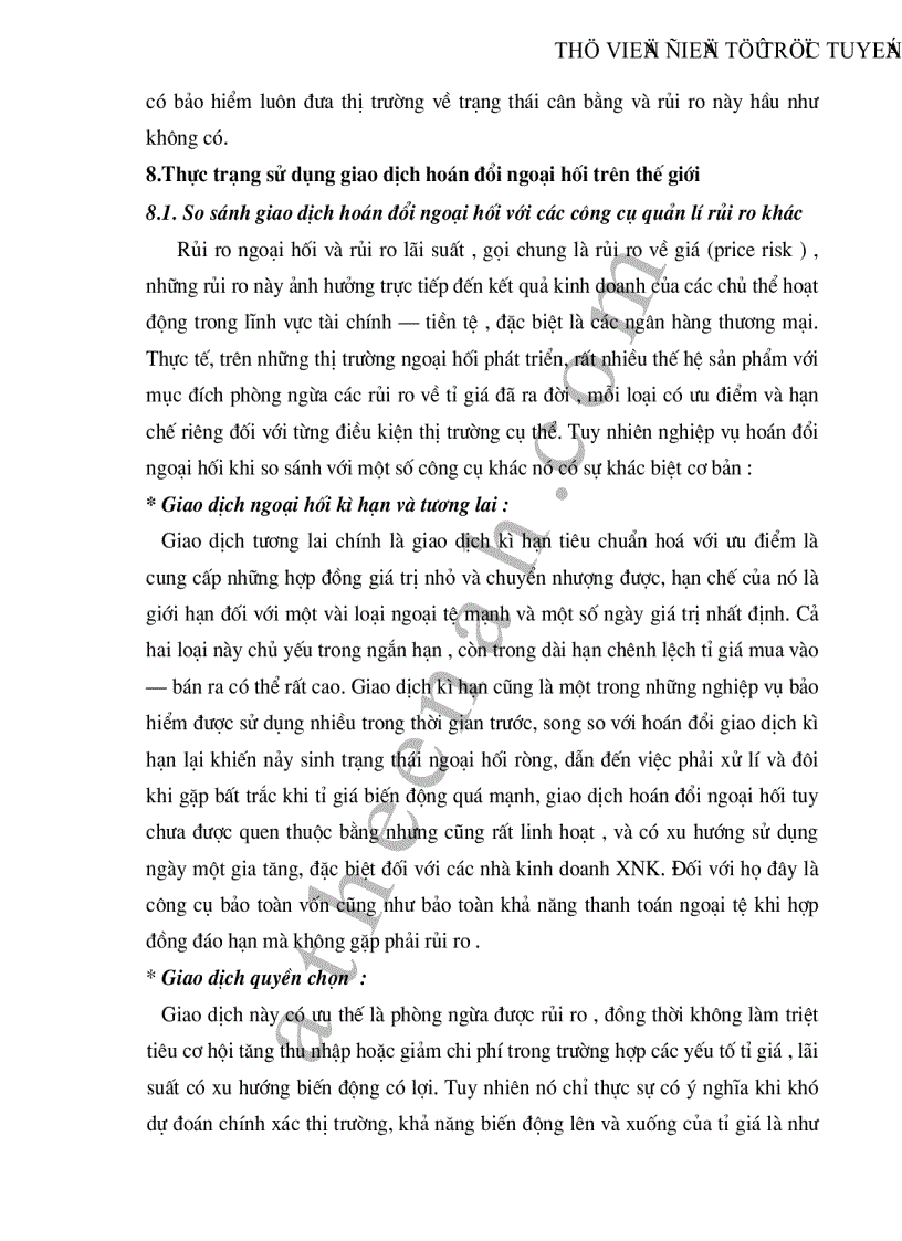 image for page Thực trạng và giải pháp nhằm mở rộng và nâng cao nghiệp vụ hối đoái hoán đổi tại các NHTM Việt Nam