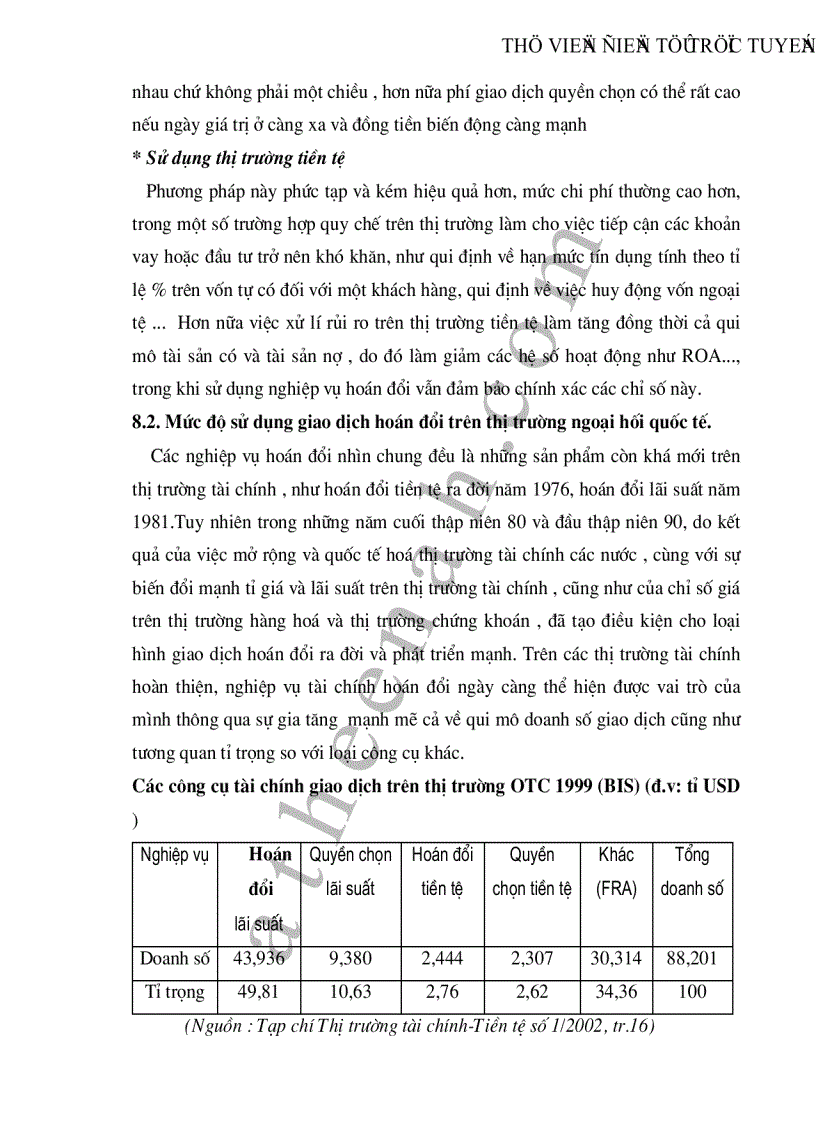 image for page Thực trạng và giải pháp nhằm mở rộng và nâng cao nghiệp vụ hối đoái hoán đổi tại các NHTM Việt Nam