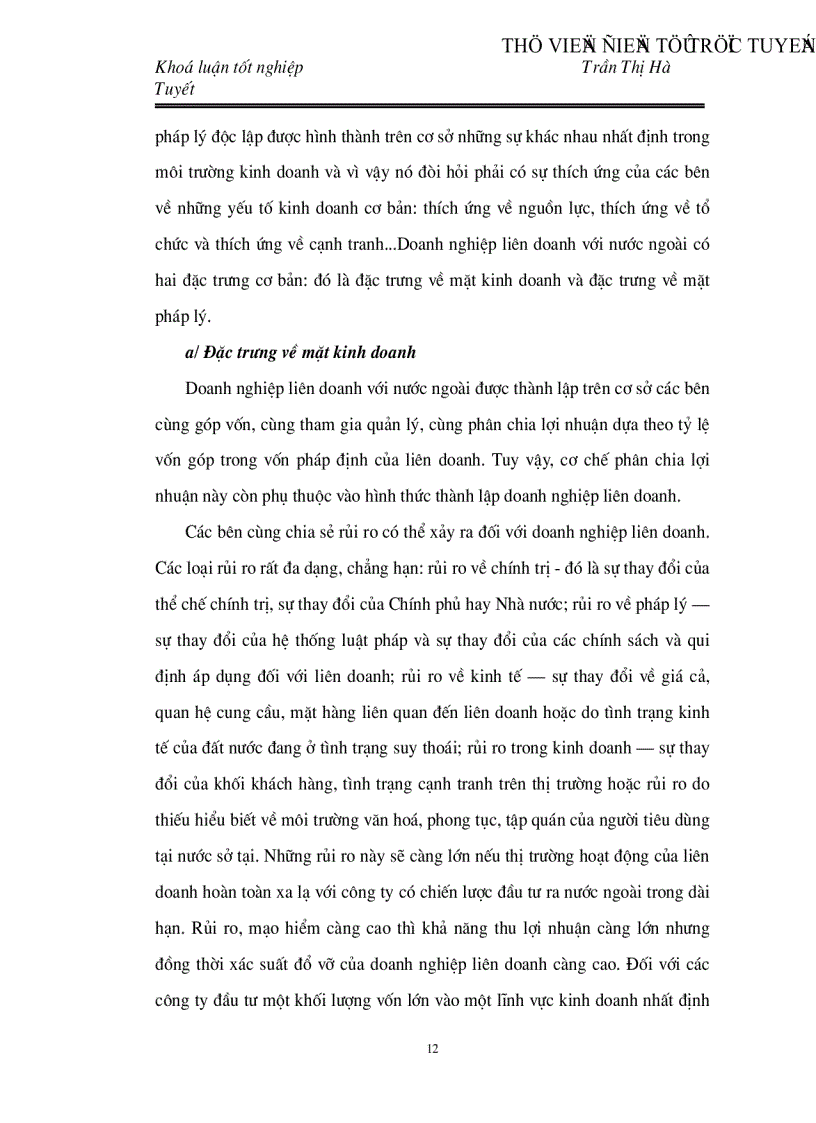 image for page Thực trạng và những giải pháp nhằm tăng cường hiệu quả hoạt động liên doanh tại Công ty Dầu khí Đài Hải DHP