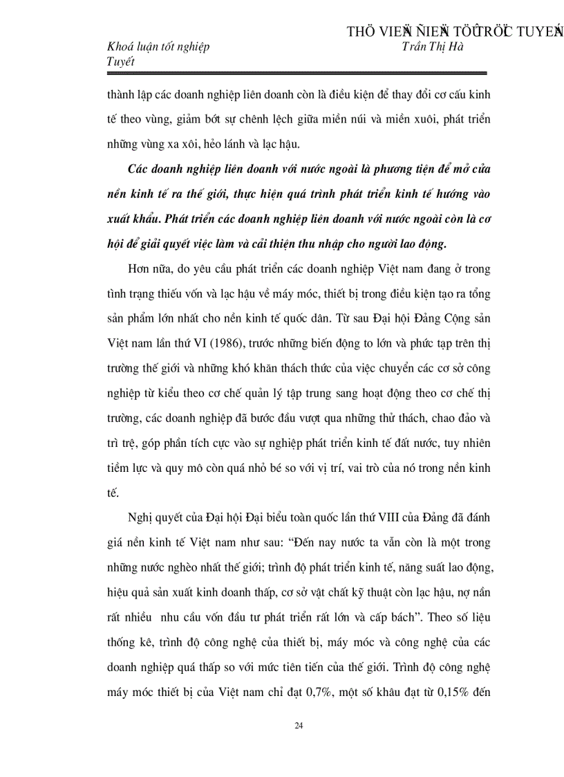 image for page Thực trạng và những giải pháp nhằm tăng cường hiệu quả hoạt động liên doanh tại Công ty Dầu khí Đài Hải DHP