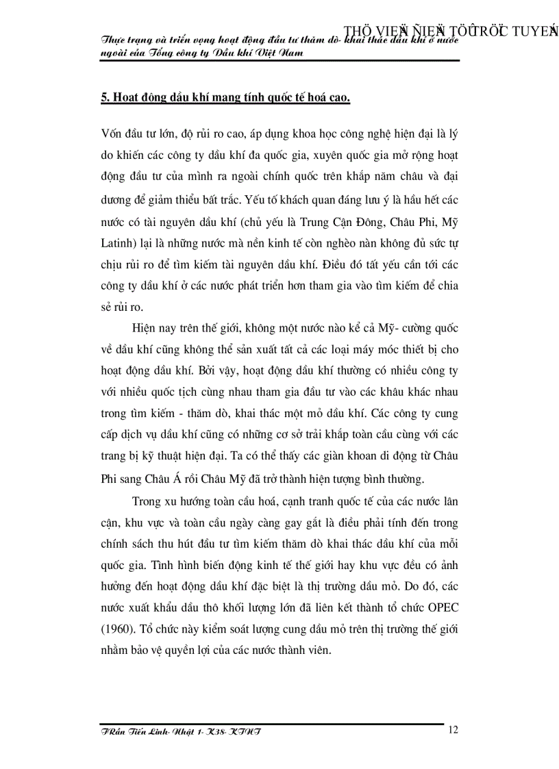 image for page Thực trạng và triển vọng hoạt động đầu tư thăm dò khai thác dầu khí ở nước ngoài của Tổng công ty Dầu khí Việt Nam