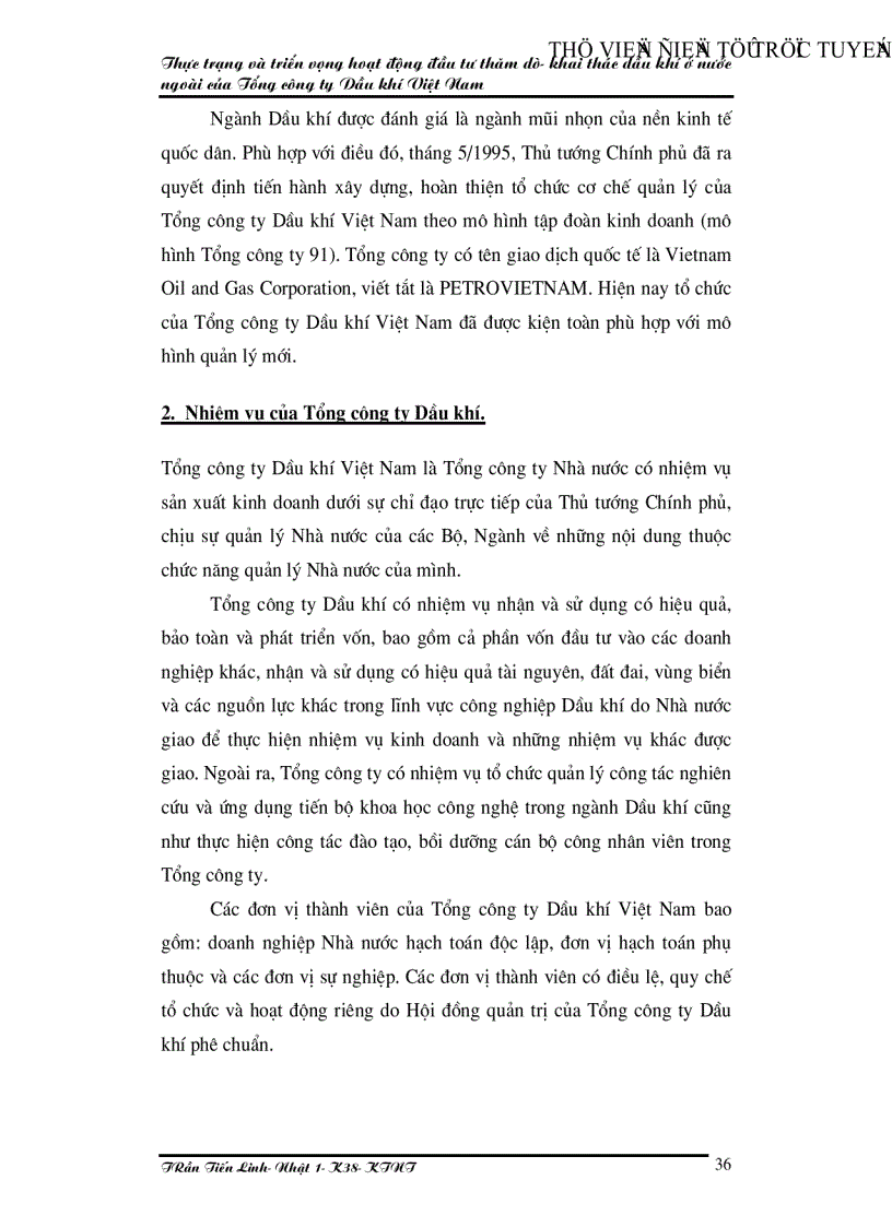 image for page Thực trạng và triển vọng hoạt động đầu tư thăm dò khai thác dầu khí ở nước ngoài của Tổng công ty Dầu khí Việt Nam