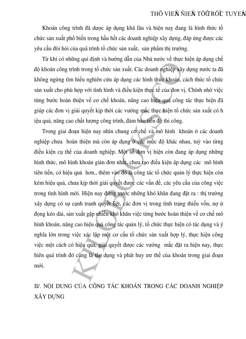 image for page Những giải pháp nhằm hoàn thiện và nâng cao chất lượng khoán công trình ở Công ty cơ giới và xây lắp số 12 trong giai đoạn hiện nay