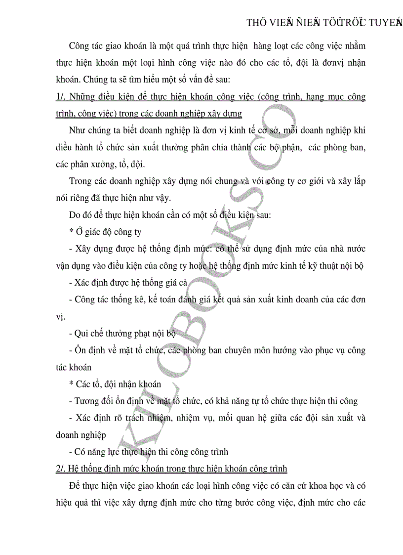 image for page Những giải pháp nhằm hoàn thiện và nâng cao chất lượng khoán công trình ở Công ty cơ giới và xây lắp số 12 trong giai đoạn hiện nay