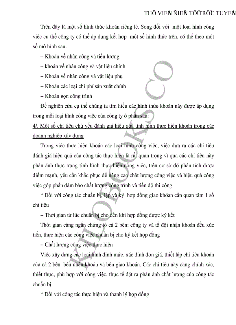 image for page Những giải pháp nhằm hoàn thiện và nâng cao chất lượng khoán công trình ở Công ty cơ giới và xây lắp số 12 trong giai đoạn hiện nay