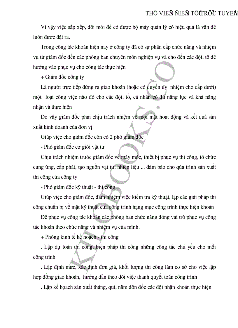 image for page Những giải pháp nhằm hoàn thiện và nâng cao chất lượng khoán công trình ở Công ty cơ giới và xây lắp số 12 trong giai đoạn hiện nay