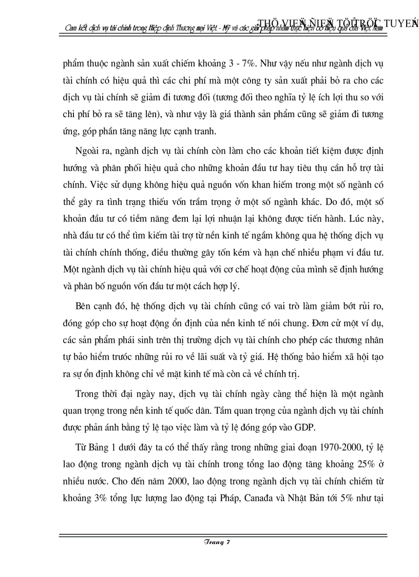 image for page Cam kết về dịch vụ tài chính trong Hiệp định Thương mại Việt Mỹ và các giải pháp nhằm thực hiện có hiệu quả của Việt Nam