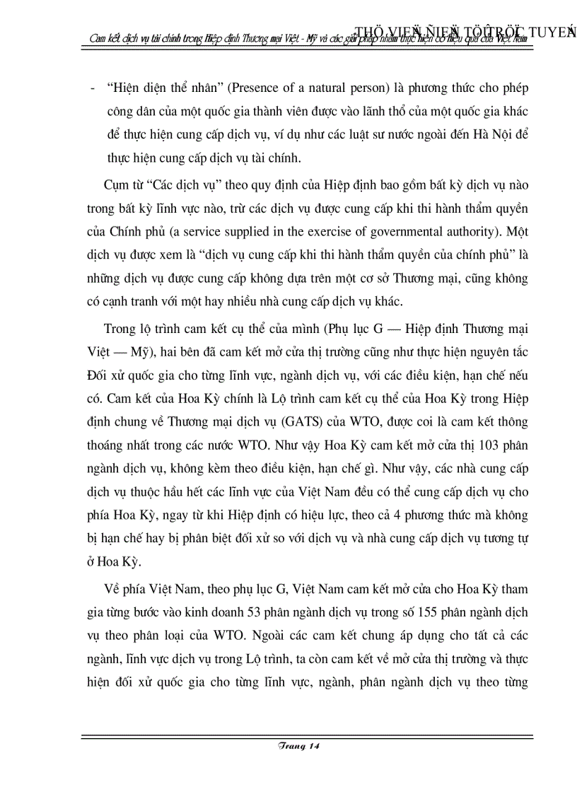 image for page Cam kết về dịch vụ tài chính trong Hiệp định Thương mại Việt Mỹ và các giải pháp nhằm thực hiện có hiệu quả của Việt Nam