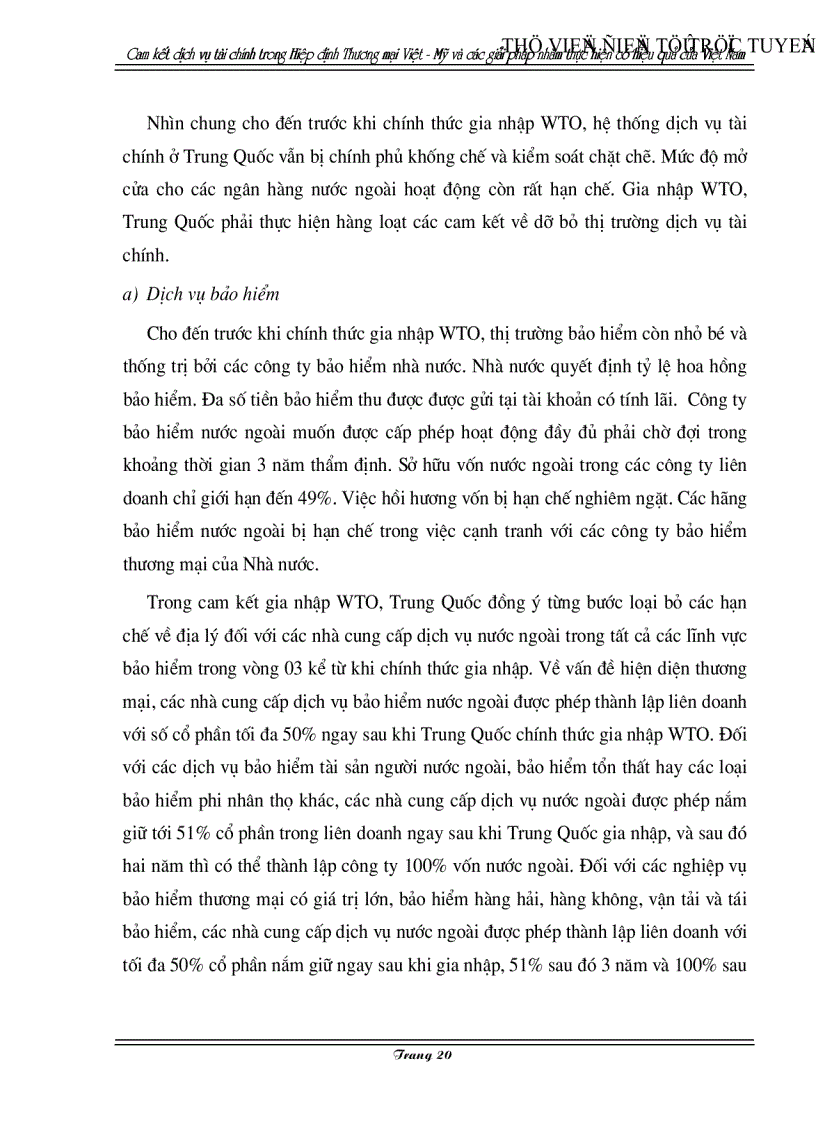 image for page Cam kết về dịch vụ tài chính trong Hiệp định Thương mại Việt Mỹ và các giải pháp nhằm thực hiện có hiệu quả của Việt Nam
