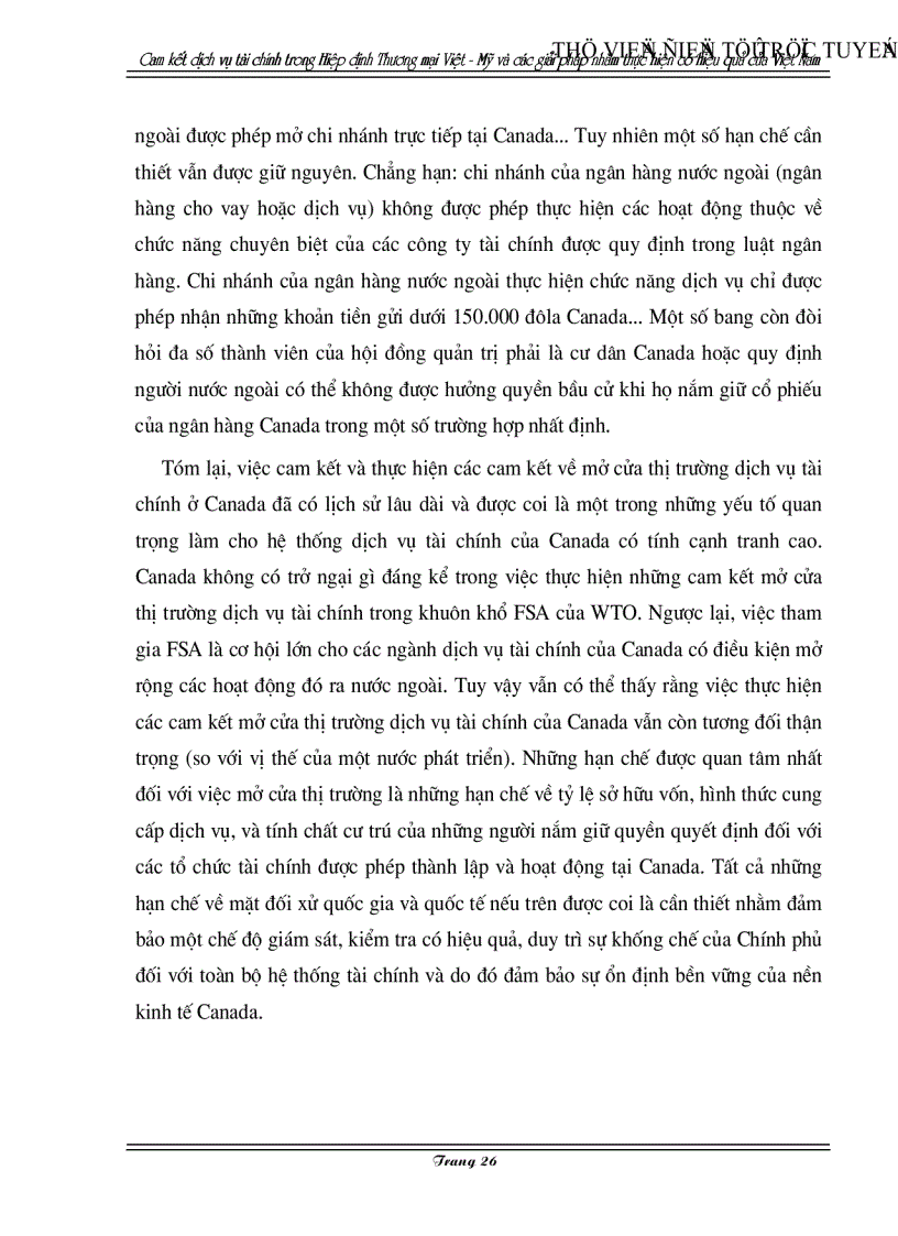 image for page Cam kết về dịch vụ tài chính trong Hiệp định Thương mại Việt Mỹ và các giải pháp nhằm thực hiện có hiệu quả của Việt Nam
