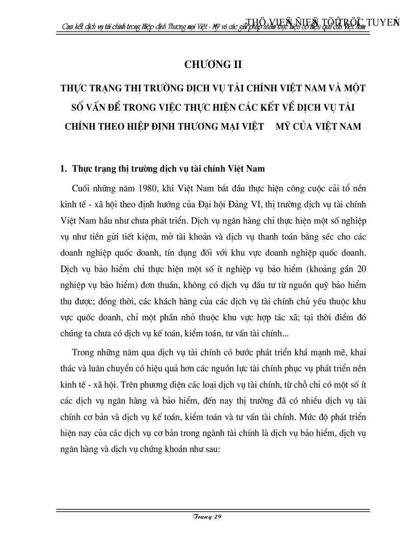 image for page Cam kết về dịch vụ tài chính trong Hiệp định Thương mại Việt Mỹ và các giải pháp nhằm thực hiện có hiệu quả của Việt Nam