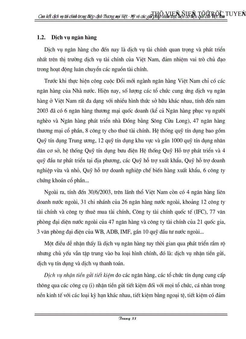 image for page Cam kết về dịch vụ tài chính trong Hiệp định Thương mại Việt Mỹ và các giải pháp nhằm thực hiện có hiệu quả của Việt Nam