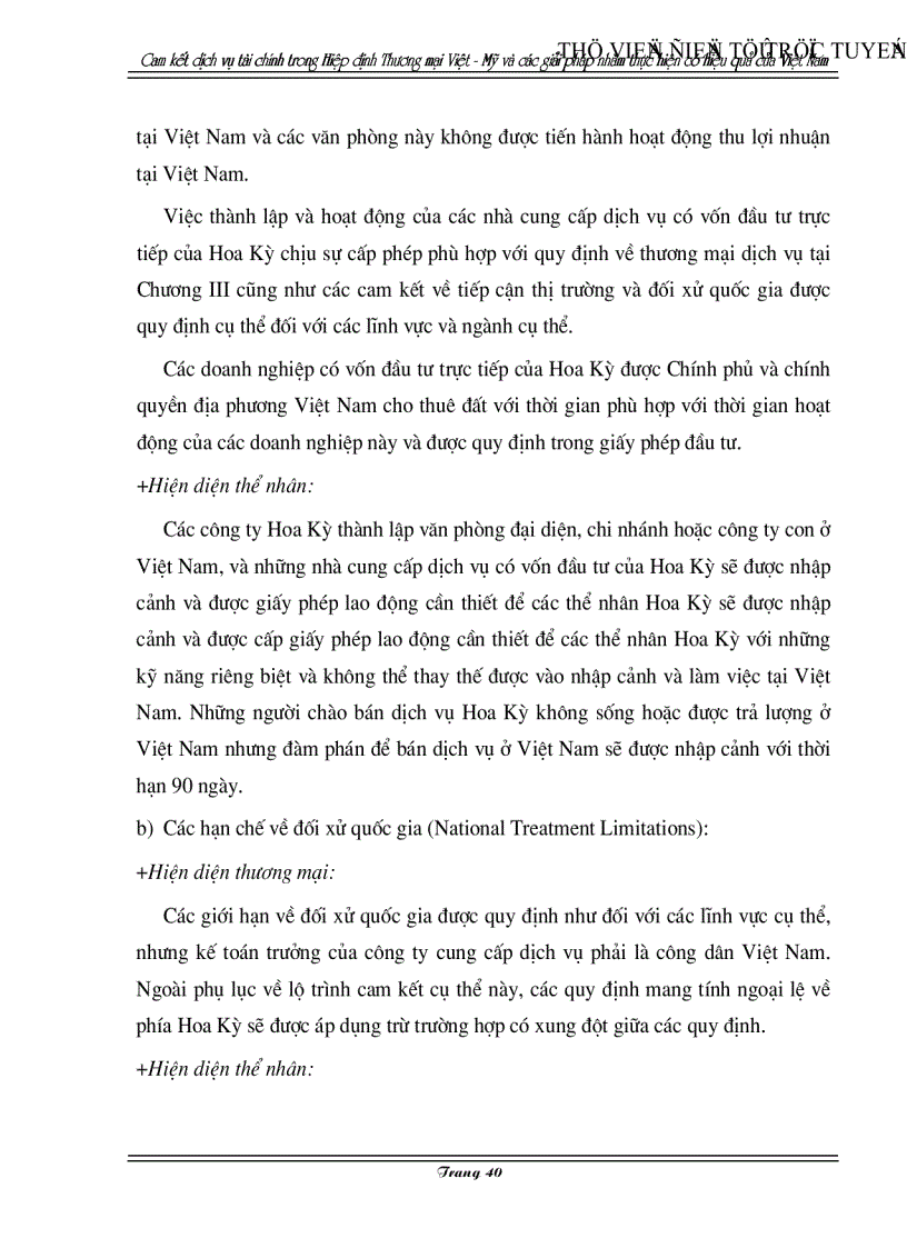 image for page Cam kết về dịch vụ tài chính trong Hiệp định Thương mại Việt Mỹ và các giải pháp nhằm thực hiện có hiệu quả của Việt Nam