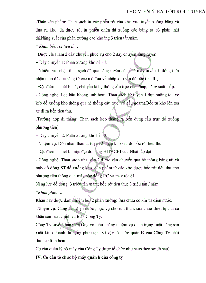 image for page Phân tích hiệu quả sản xuất kinh doanh và một số biện pháp nâng cao hiệu quả sản xuất kinh doanh của Công ty Tuyển than Cửa Ông