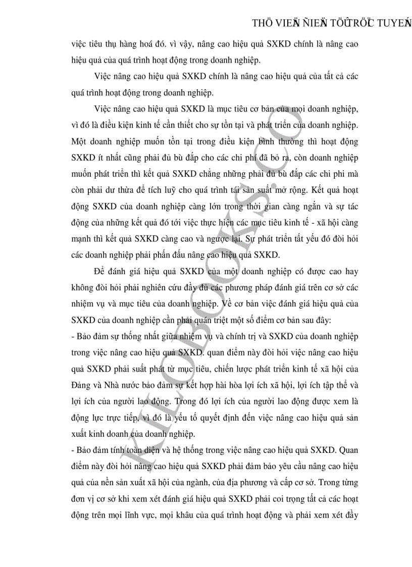 image for page Phân tích hiệu quả sản xuất kinh doanh và một số biện pháp nâng cao hiệu quả sản xuất kinh doanh của Công ty Tuyển than Cửa Ông