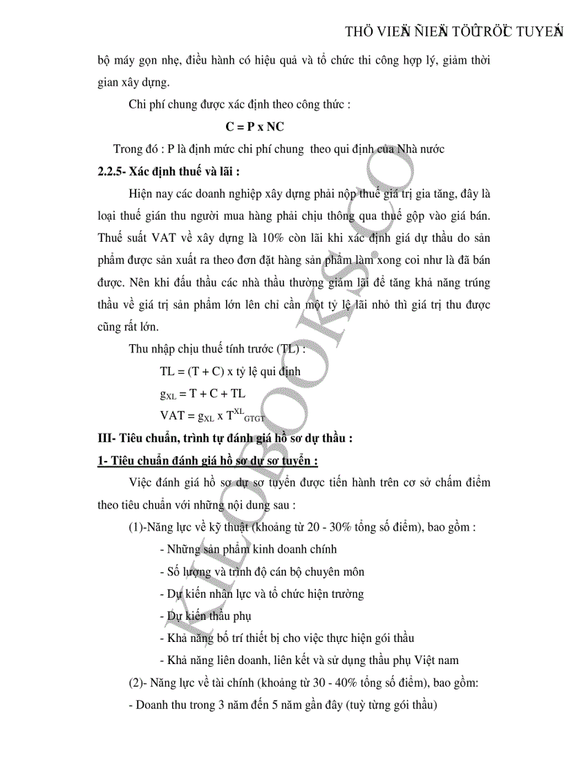 image for page Giải pháp nâng cao chất lượng lập hồ sơ dự thầu của Công ty Lắp máy điện nước và xây dựng Tổng Công ty xây dựng Hà Nội