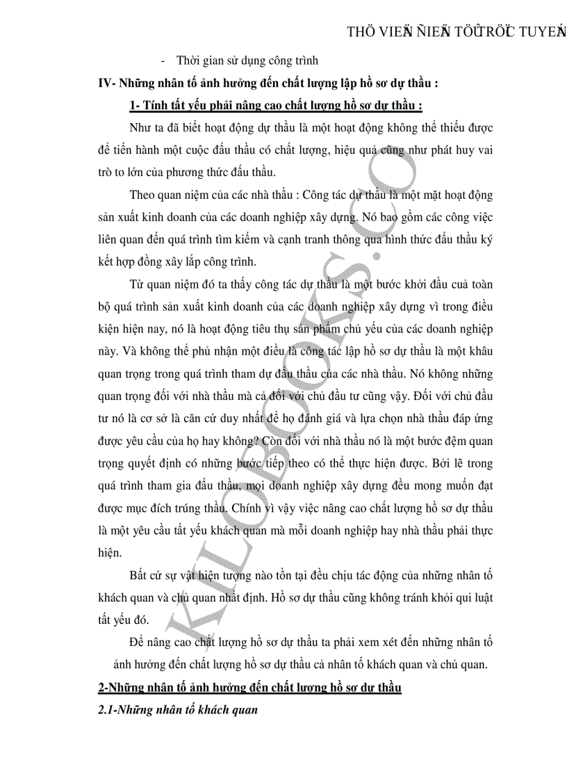 image for page Giải pháp nâng cao chất lượng lập hồ sơ dự thầu của Công ty Lắp máy điện nước và xây dựng Tổng Công ty xây dựng Hà Nội