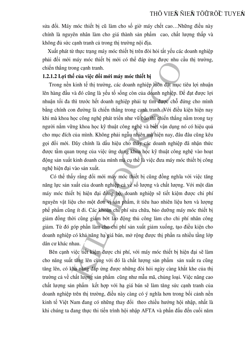 image for page Những giải pháp chủ yếu huy động vốn đổi mới thiết bị công nghệ tại Công ty cổ phần dệt 10 10