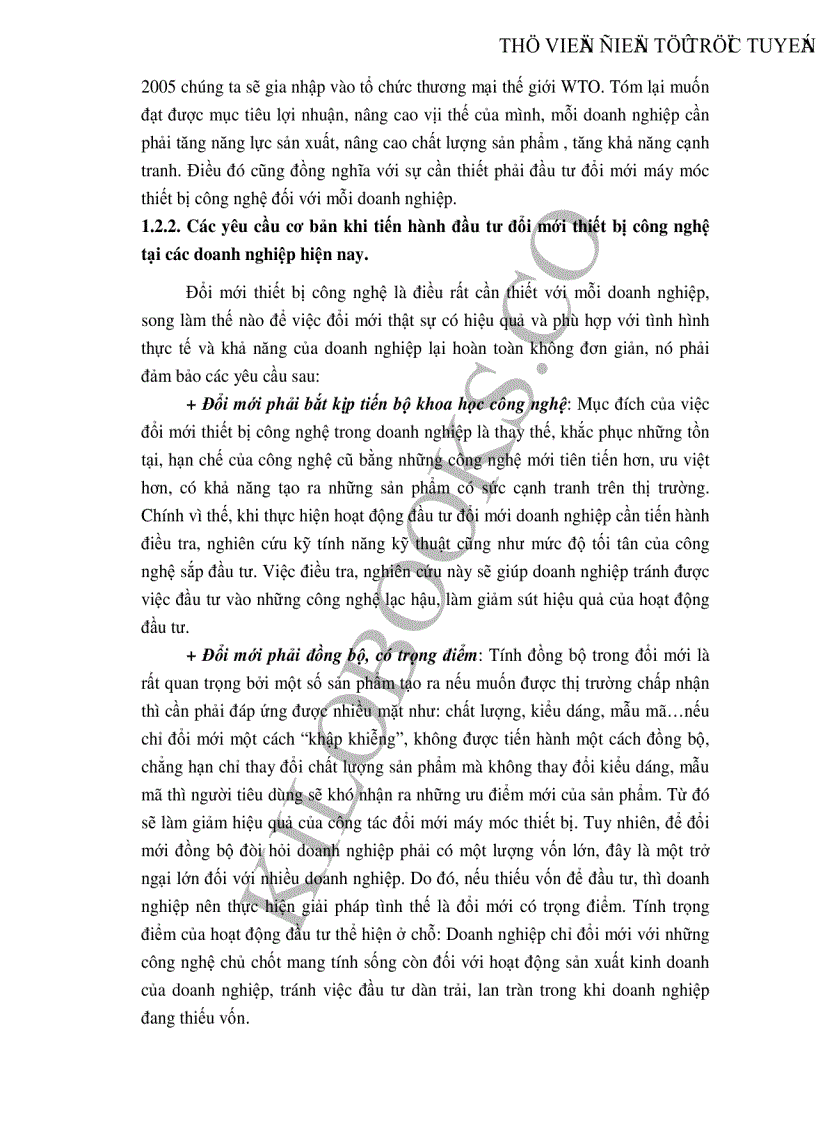 image for page Những giải pháp chủ yếu huy động vốn đổi mới thiết bị công nghệ tại Công ty cổ phần dệt 10 10