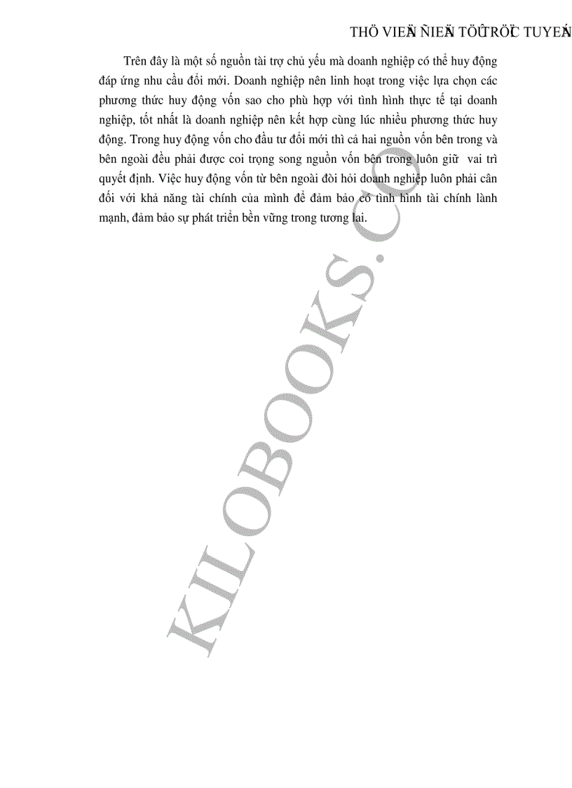 image for page Những giải pháp chủ yếu huy động vốn đổi mới thiết bị công nghệ tại Công ty cổ phần dệt 10 10