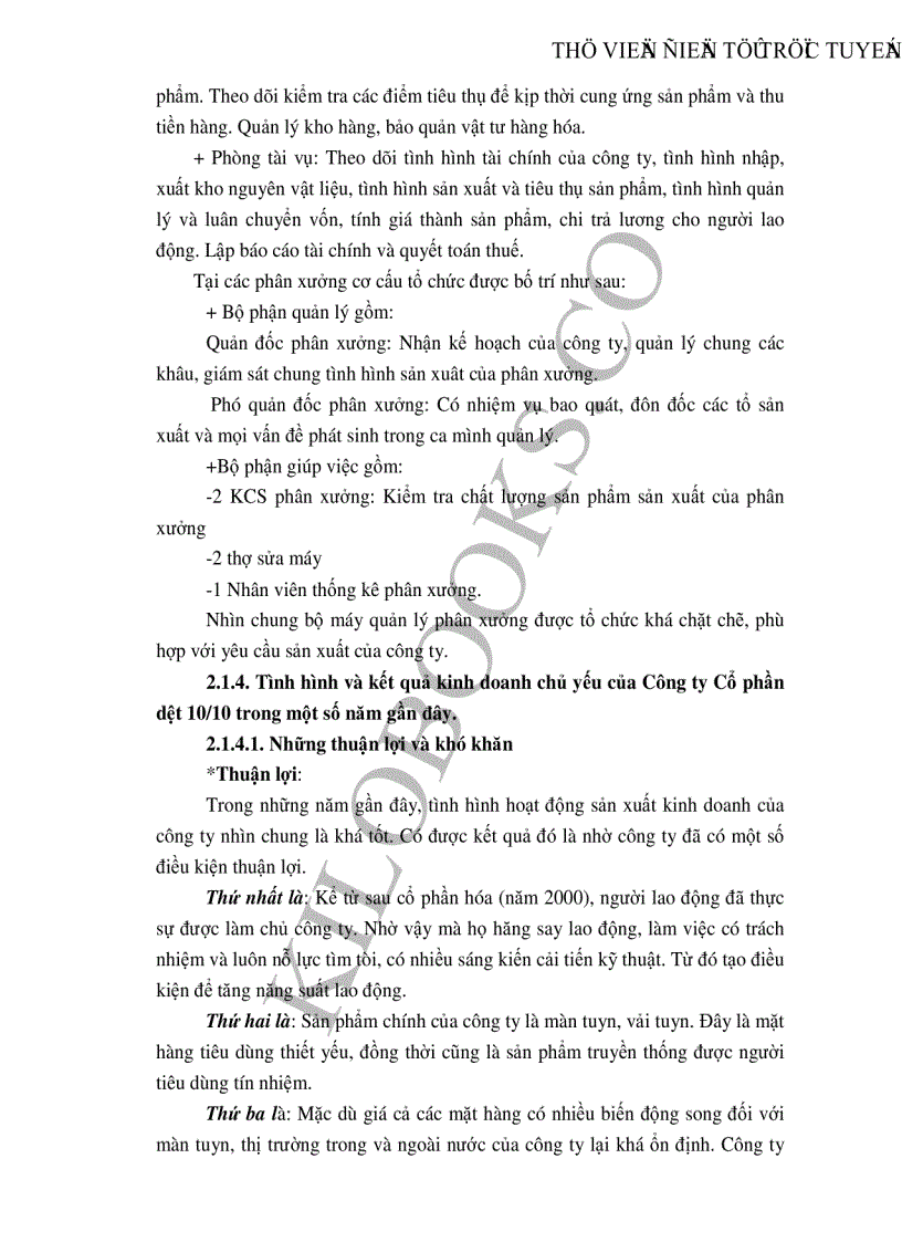 image for page Những giải pháp chủ yếu huy động vốn đổi mới thiết bị công nghệ tại Công ty cổ phần dệt 10 10