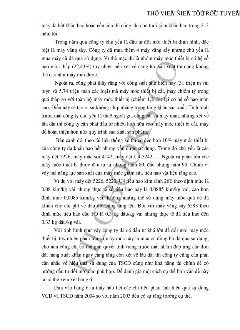 image for page Những giải pháp chủ yếu huy động vốn đổi mới thiết bị công nghệ tại Công ty cổ phần dệt 10 10