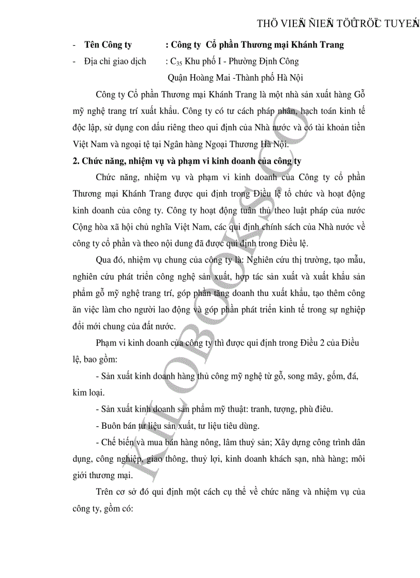 image for page Một số giải pháp xây dựng và phát triển thương hiệu cho Công ty Cổ phần thương mại Khánh Trang