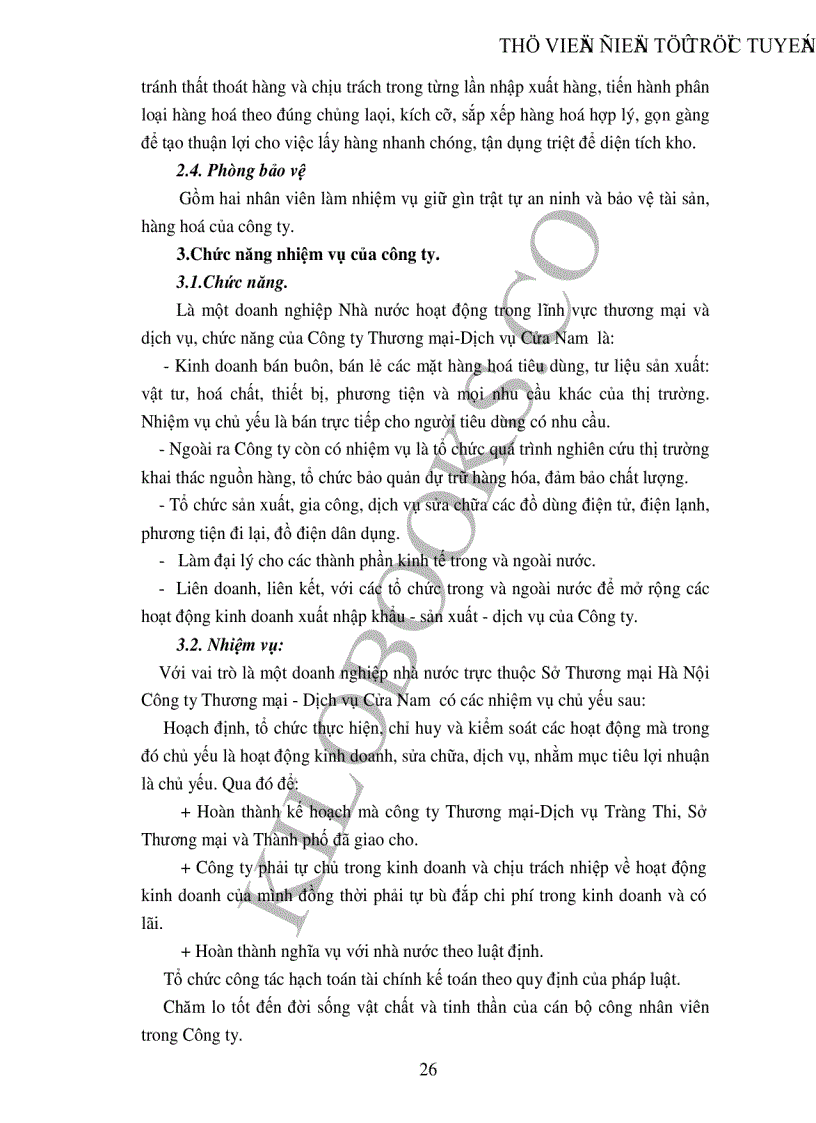 image for page Nghiên cứu thống kê kết quả kinh doanh của Công ty Thương mại Dịch vụ Cửa Nam thời kỳ 1998 2002