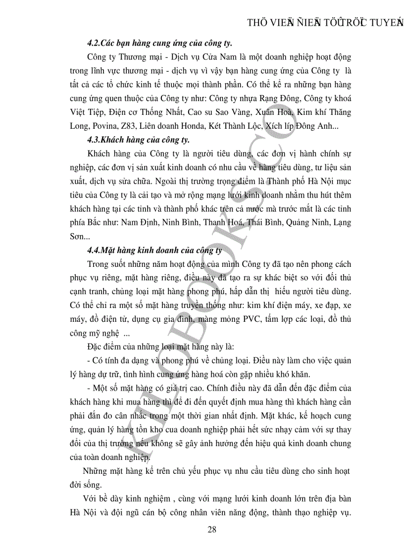 image for page Nghiên cứu thống kê kết quả kinh doanh của Công ty Thương mại Dịch vụ Cửa Nam thời kỳ 1998 2002