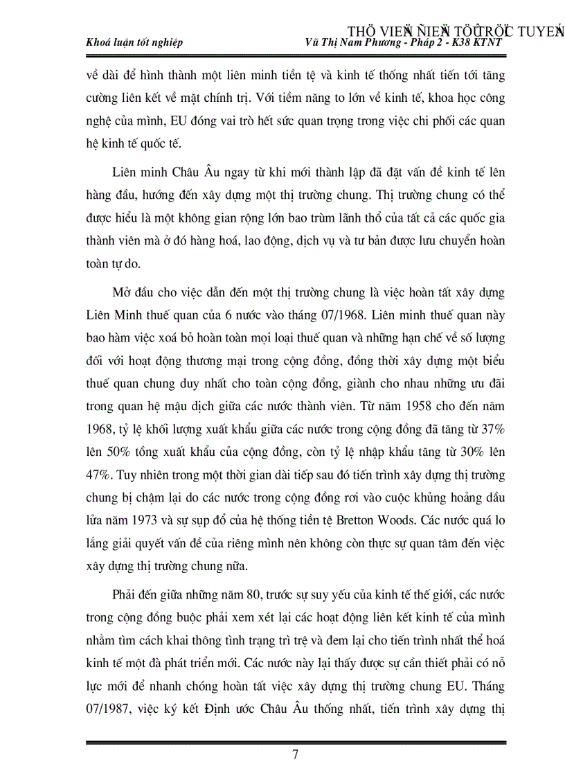 image for page Việc vận dụng các quy định pháp lý của Liên minh Châu Âu EU về chất lượng và nhãn hiệu sản phẩm trong xuất khẩu hàng hoá của Việt Nam vào thị trường này