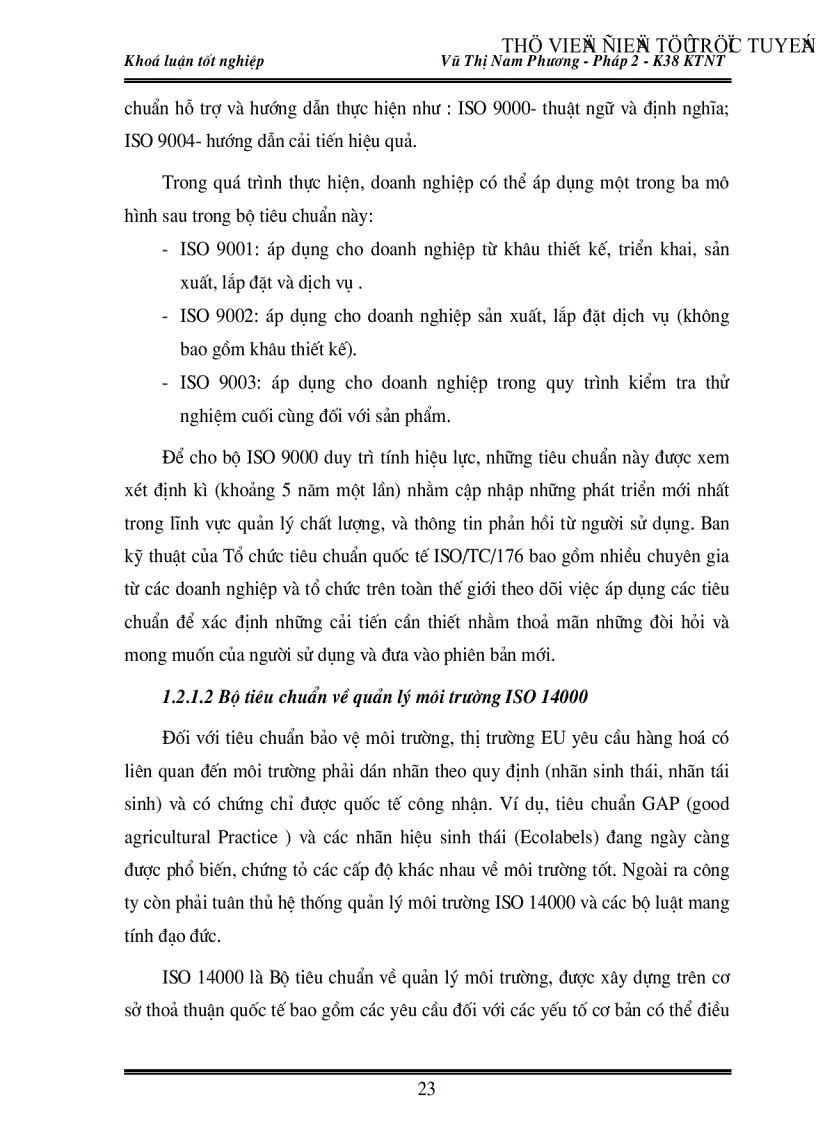 image for page Việc vận dụng các quy định pháp lý của Liên minh Châu Âu EU về chất lượng và nhãn hiệu sản phẩm trong xuất khẩu hàng hoá của Việt Nam vào thị trường này