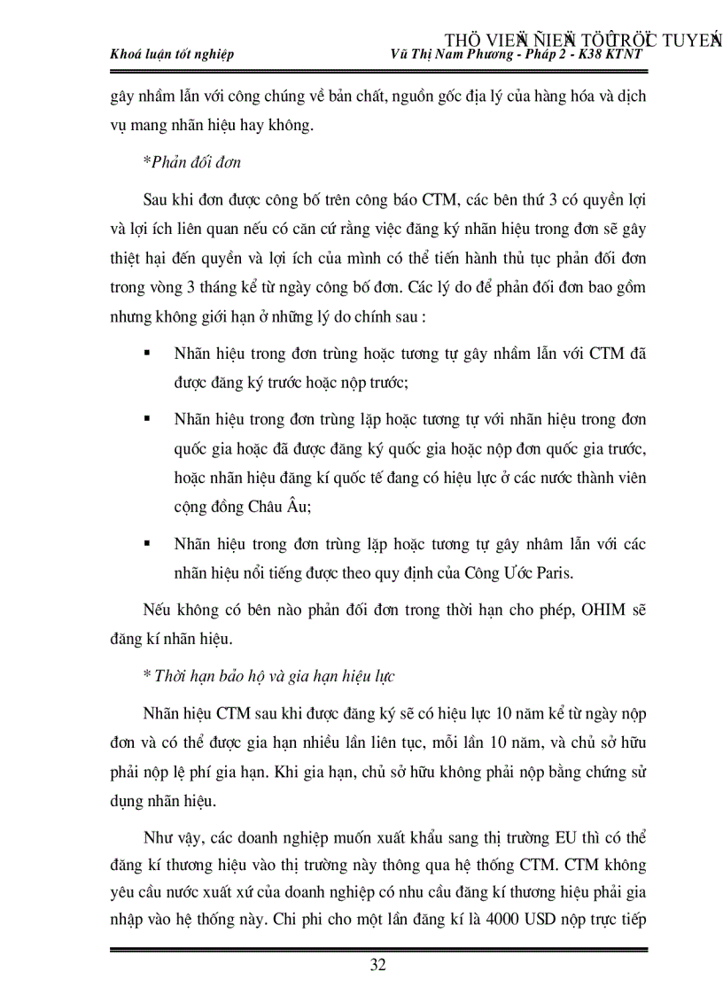 image for page Việc vận dụng các quy định pháp lý của Liên minh Châu Âu EU về chất lượng và nhãn hiệu sản phẩm trong xuất khẩu hàng hoá của Việt Nam vào thị trường này