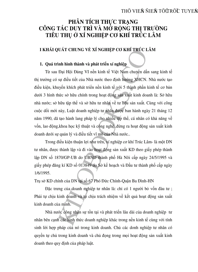 image for page Một số biện pháp nhằm mở rộng thị trường tiêu thụ sản phẩm ở Xí nghiệp cơ khí Trúc Lâm