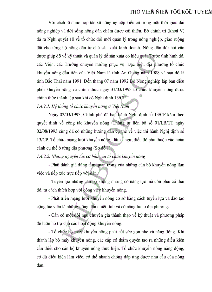 image for page Thực trạng và những giải pháp khuyến nông nhằm nâng cao hiệu quả sản xuất lúa của hợp tác xã Phong Vân huyện Ba Vì tỉnh Hà Tây