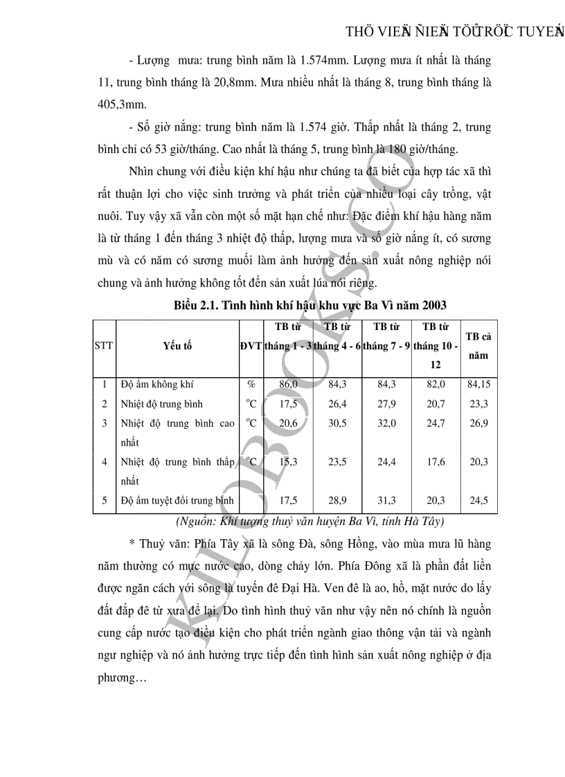 image for page Thực trạng và những giải pháp khuyến nông nhằm nâng cao hiệu quả sản xuất lúa của hợp tác xã Phong Vân huyện Ba Vì tỉnh Hà Tây