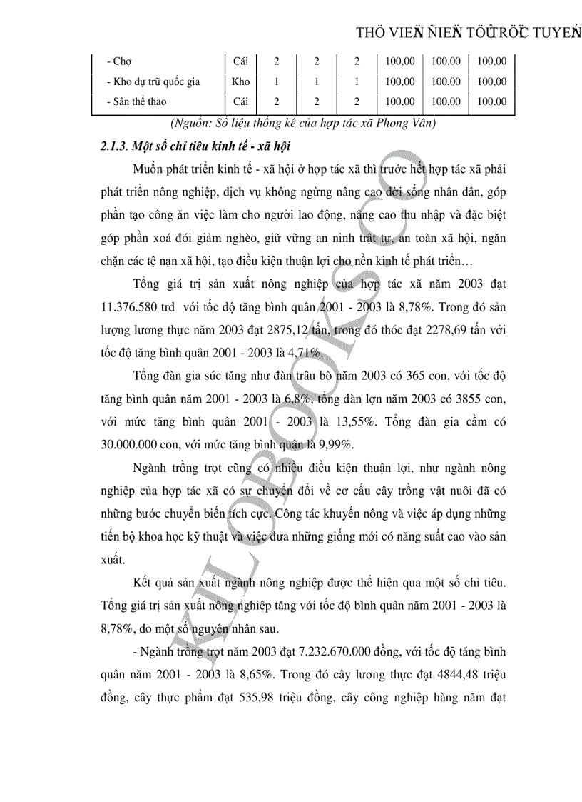 image for page Thực trạng và những giải pháp khuyến nông nhằm nâng cao hiệu quả sản xuất lúa của hợp tác xã Phong Vân huyện Ba Vì tỉnh Hà Tây