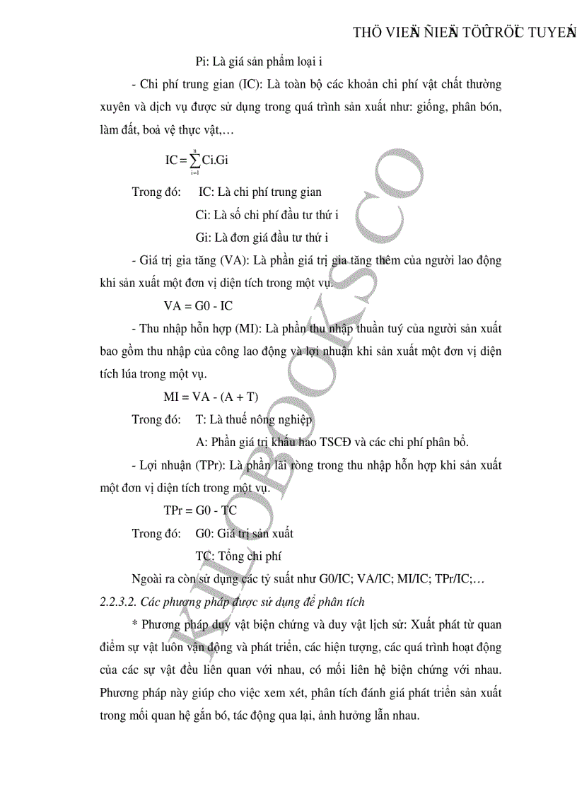 image for page Thực trạng và những giải pháp khuyến nông nhằm nâng cao hiệu quả sản xuất lúa của hợp tác xã Phong Vân huyện Ba Vì tỉnh Hà Tây