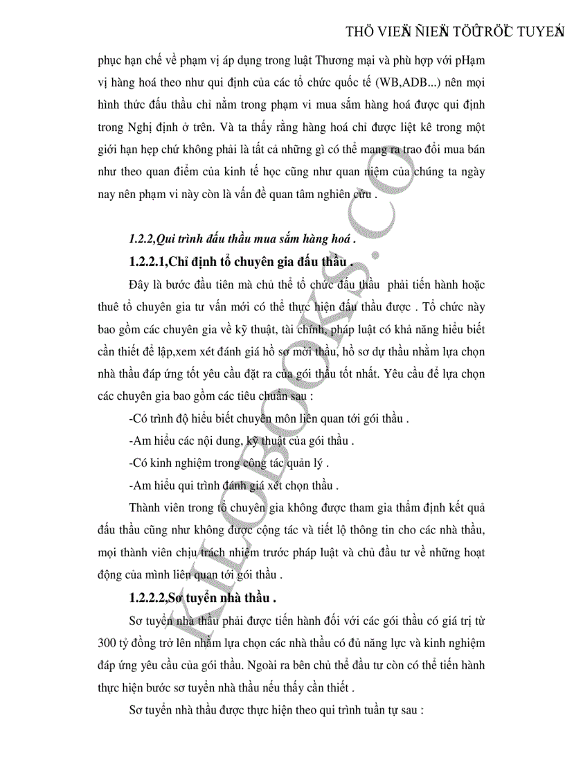 image for page Thực trạng và một số kiến nghị nhằm hoàn thiện qui chế đấu thầu mua sắm hàng hoá áp dụng ở Công ty Cao su Sao Vàng