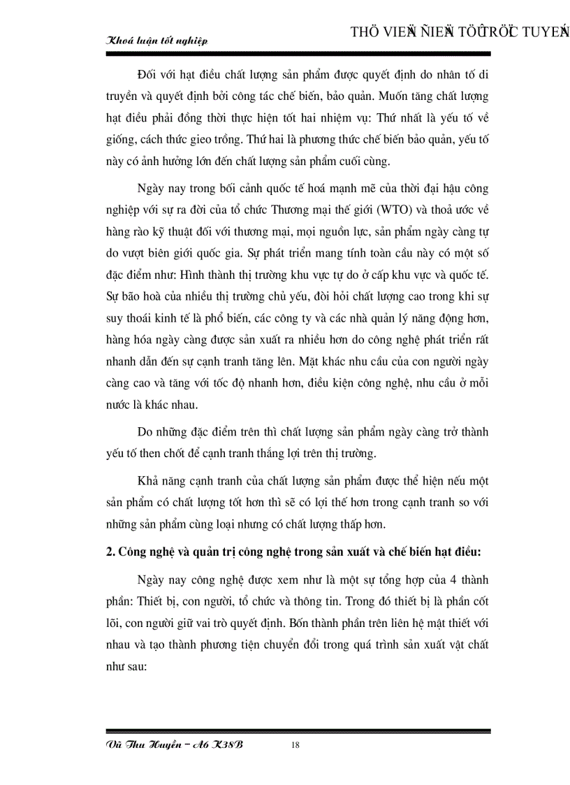 image for page Một số giải pháp nhằm nâng cao khả năng cạnh tranh của Việt Nam về xuất khẩu hạt điều