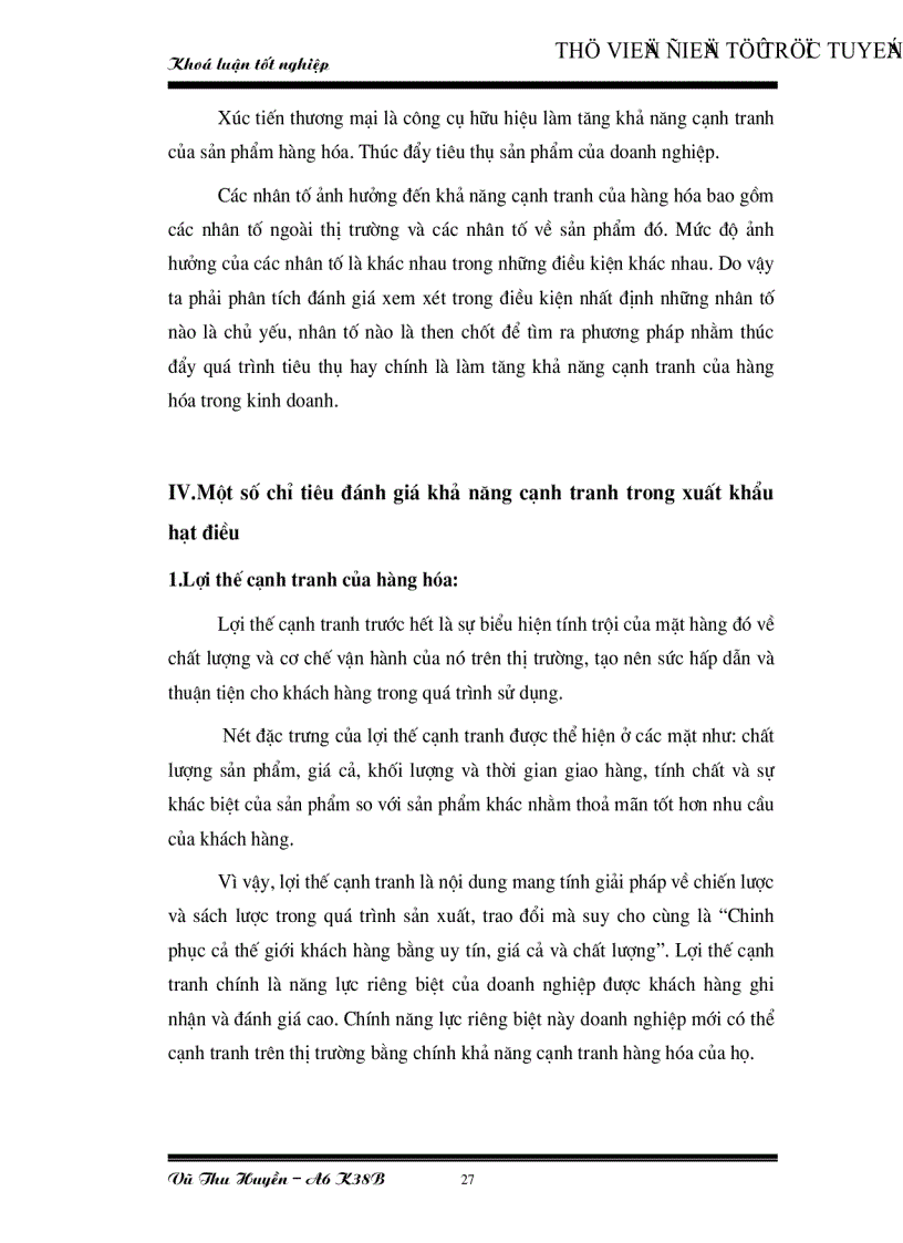 image for page Một số giải pháp nhằm nâng cao khả năng cạnh tranh của Việt Nam về xuất khẩu hạt điều