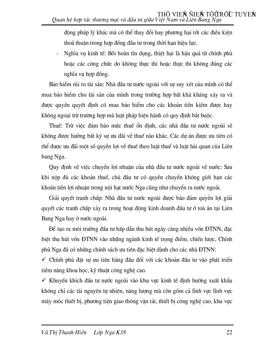 image for page Quan hệ hợp tác thương mại và đầu tư giữa Việt Nam và Liên Bang Nga