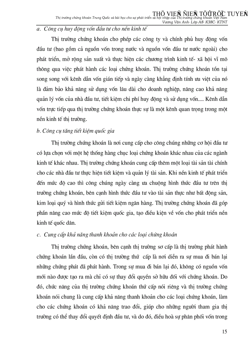 image for page Thị trường chứng khoán Trung Quốc và Bài học cho sự phát triển và hội nhập thị trường chứng khoán Việt Nam
