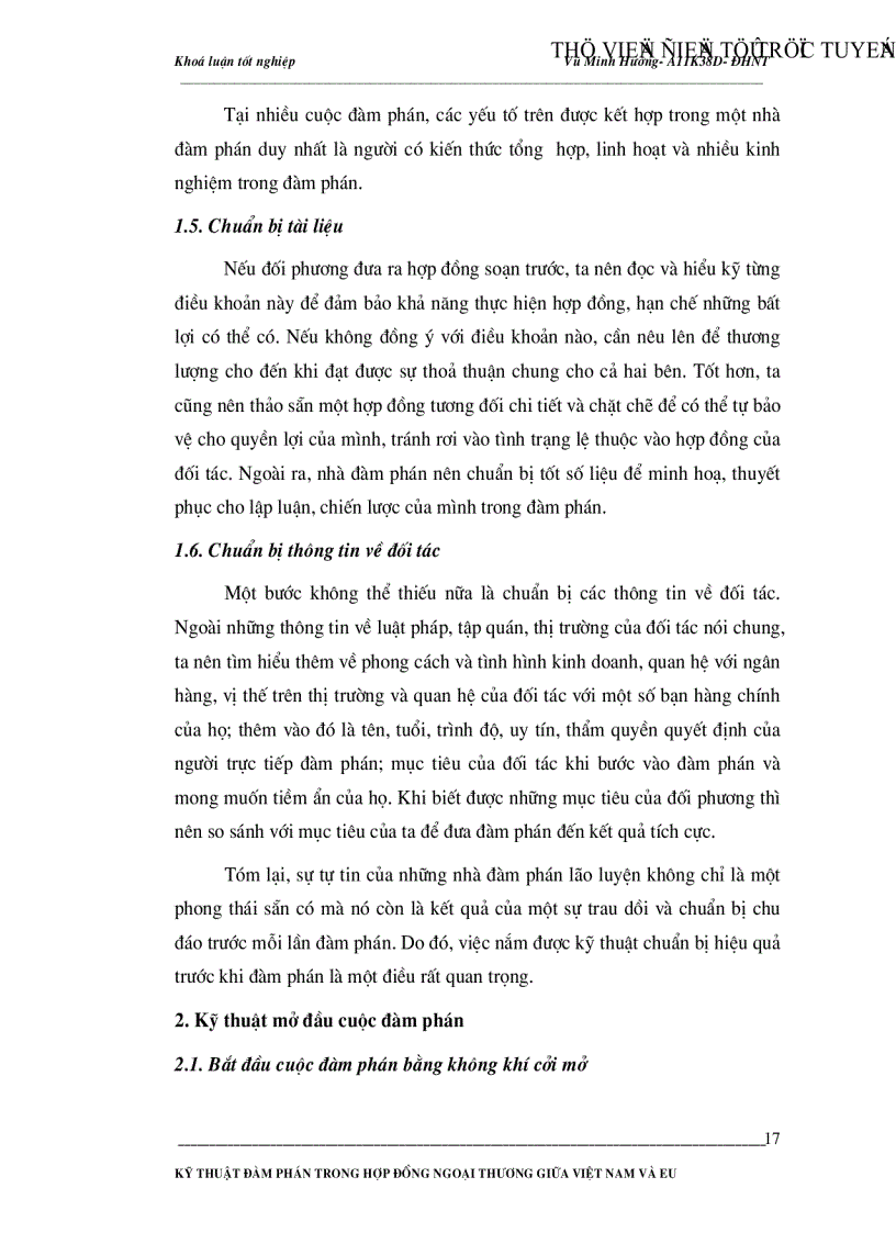 image for page Kỹ thuật đàm phán trong hợp đồng ngoại thương giữa Việt Nam và EU