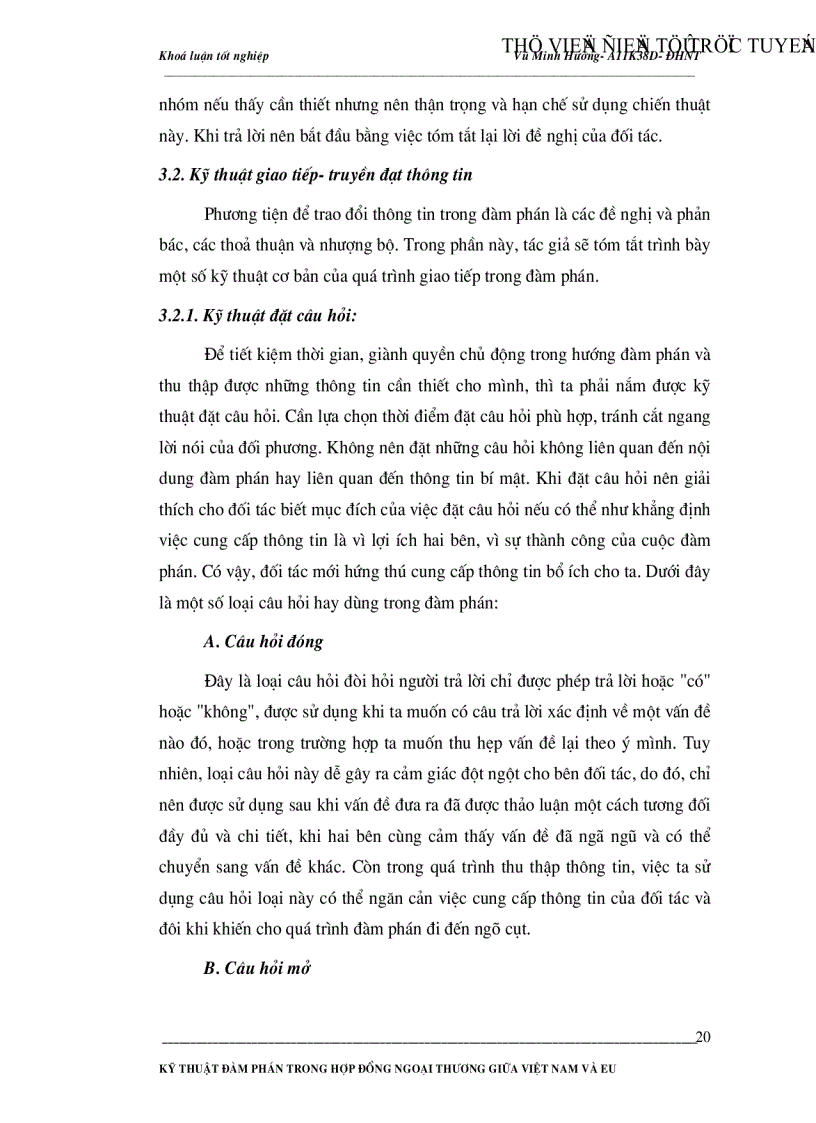 image for page Kỹ thuật đàm phán trong hợp đồng ngoại thương giữa Việt Nam và EU