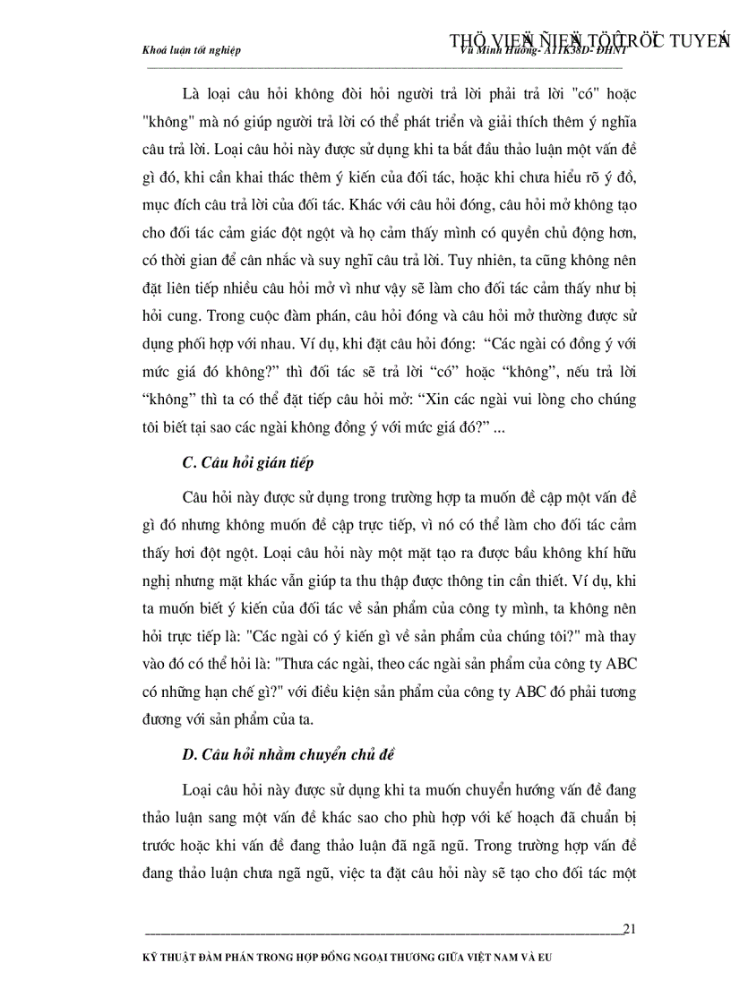 image for page Kỹ thuật đàm phán trong hợp đồng ngoại thương giữa Việt Nam và EU