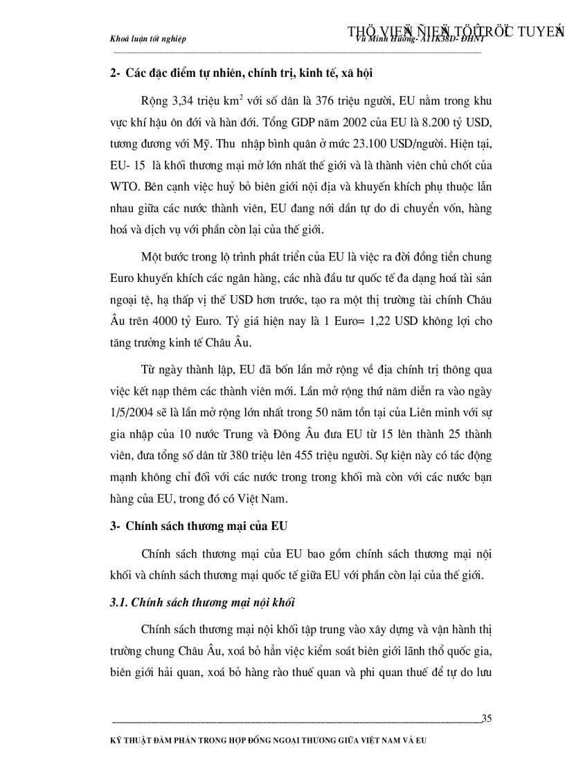 image for page Kỹ thuật đàm phán trong hợp đồng ngoại thương giữa Việt Nam và EU