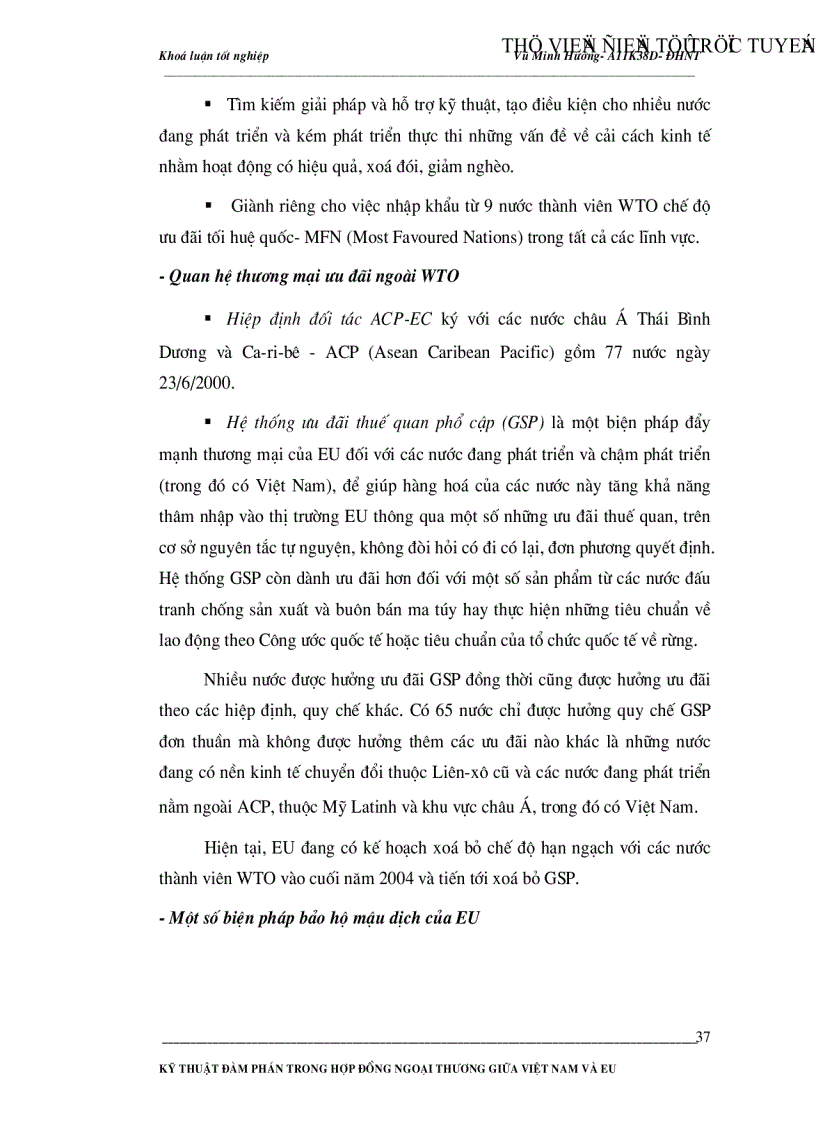 image for page Kỹ thuật đàm phán trong hợp đồng ngoại thương giữa Việt Nam và EU