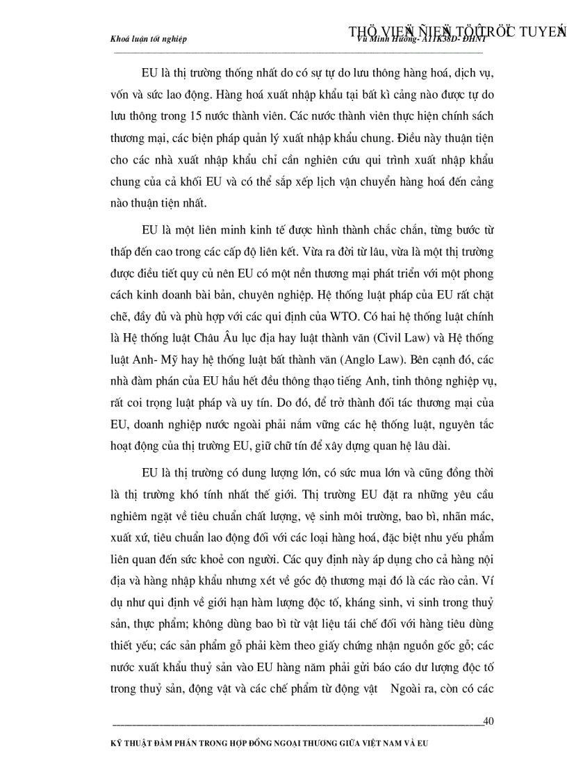 image for page Kỹ thuật đàm phán trong hợp đồng ngoại thương giữa Việt Nam và EU