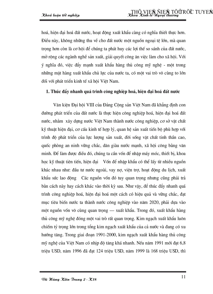 image for page Một số giải pháp thúc đẩy xuất khẩu hàng thủ công mỹ nghệ của Việt Nam thời kỳ 2001 2010