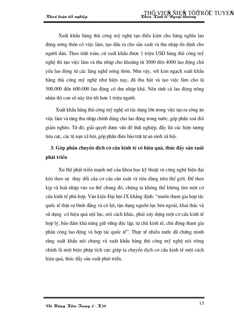 image for page Một số giải pháp thúc đẩy xuất khẩu hàng thủ công mỹ nghệ của Việt Nam thời kỳ 2001 2010